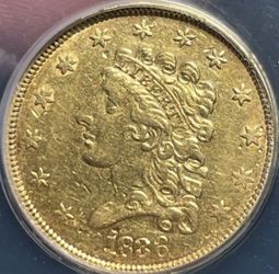 1836 $2.50 Gold Coin