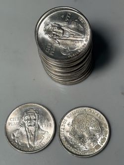 Mexican .720 silver pesos