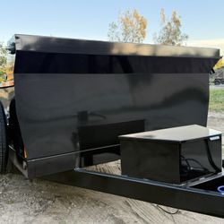 New 8x2x14 Scissor Lift Hydraulic Dump Trailer Fully Loaded 💪🏻