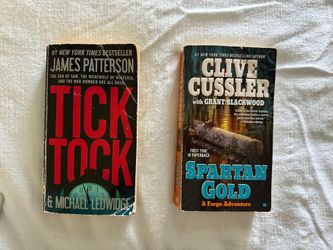 Thriller Paperback Book Bundle | James Patterson & Clive Cussler | 2 Books