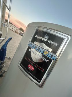 Hot water heater.