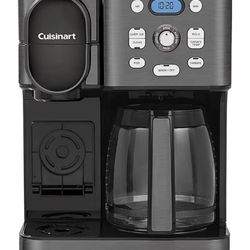 Cuisinart 12-Cup Black Stainless 2-in-1 Coffeemaker