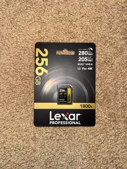 LEXAR 256GB SD card