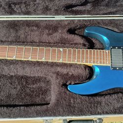 Cobalt Blue Dinky DKMG Jackson Reverse Headstock