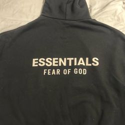 Black And White Essential Hoodie