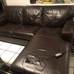 Leather Couch 