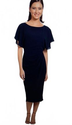 Calvin Klein Women’s Tulip Sleeve Sheath Black Dress Size 6