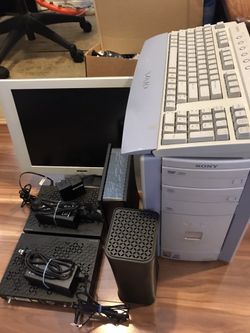Desktop Computer , Modem, Router