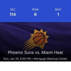 Phoenix Suns Vs Miami Heat Sunday January 25