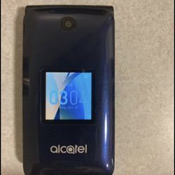 T Mobile Alcatel Flip Phone & Charger.  *** READ BELOW