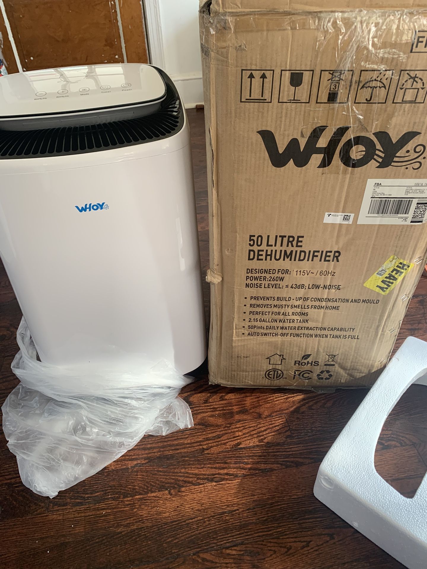 Brand New 50-pint dehumidifier