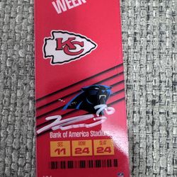 Justin Reid Signed Autograph Commemorative Acrylic Ticket - Beckett Coa - KC chiefs 