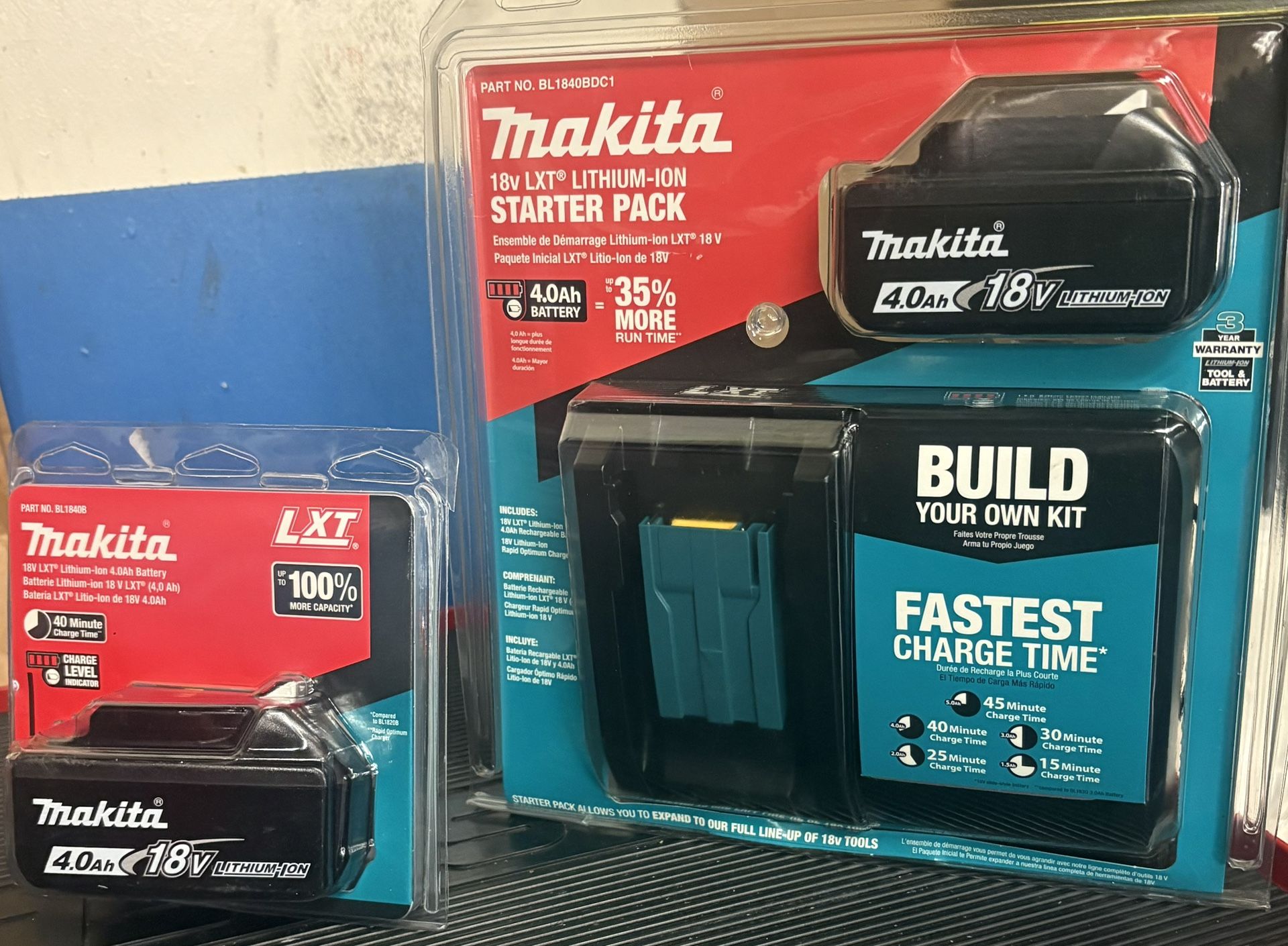 Makita 18v LXT Lithium-ION Charger And Batteries