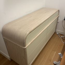 CB2 Lobos 6 Drawer White Wood Dresser
