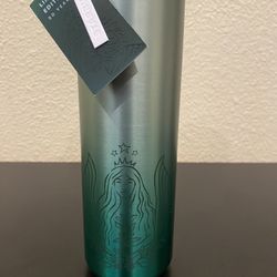 Starbucks Siren Mermaid 50th Year Anniversary Ombre Stainless Steel Tumbler