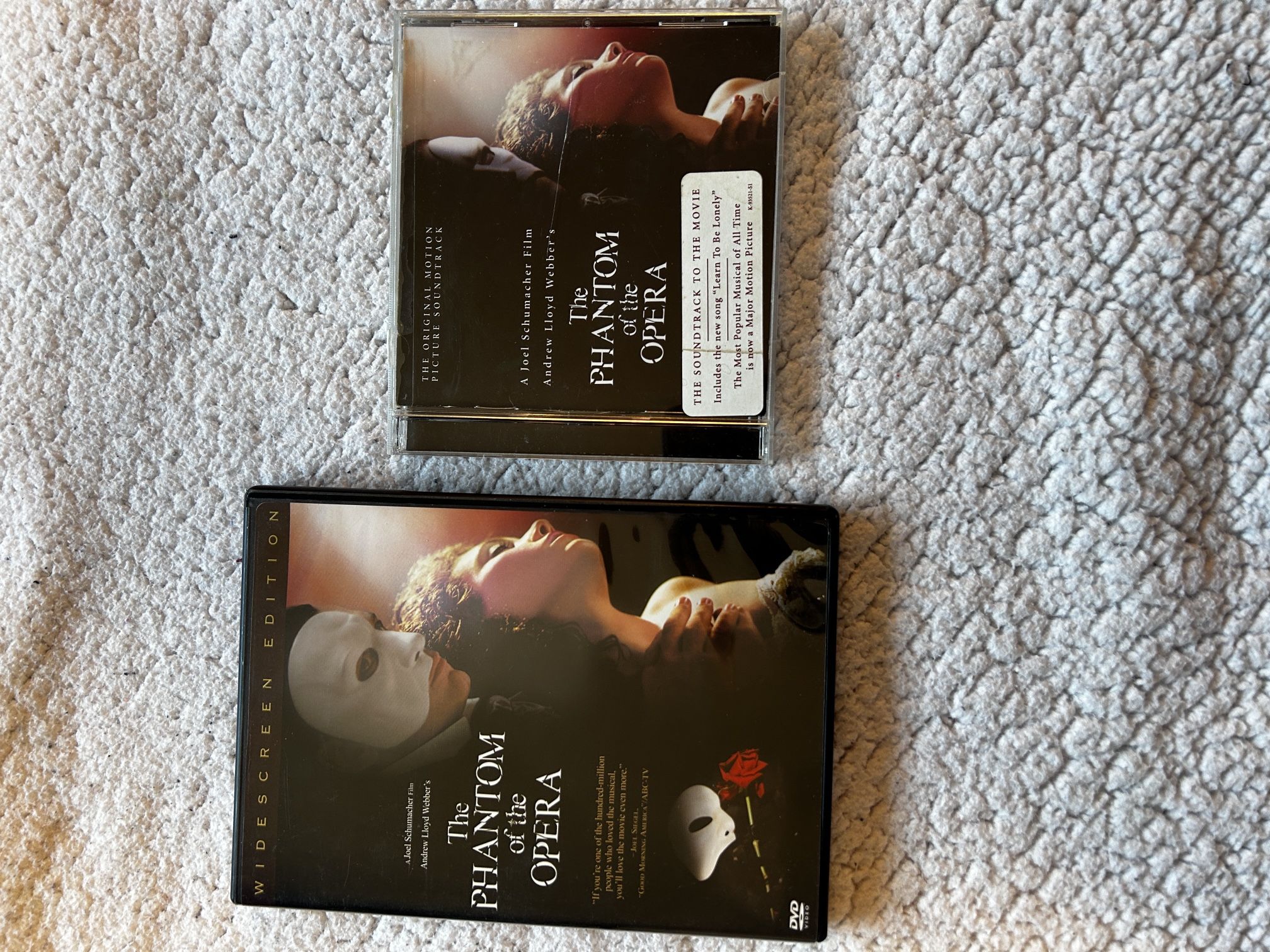 Phantom Of The Opera DVD + Cd