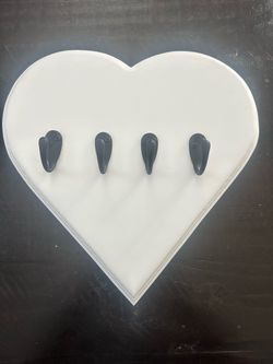 Handmade heart shape key holder - $25
