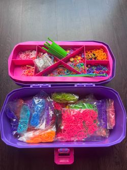 Rainbow Loom Bracelet Making Kit with Carrying Case