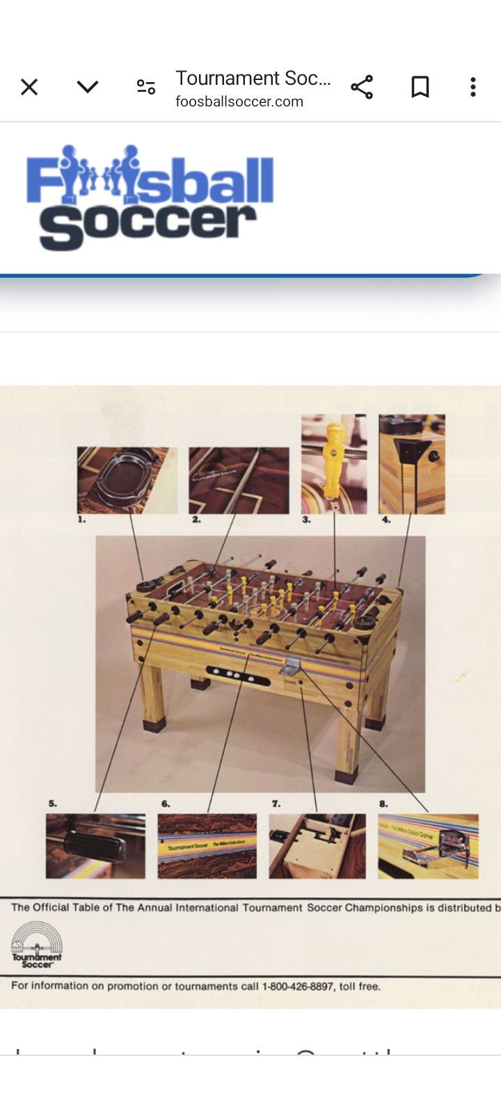 FOOSBALL TABLE AUTHENTIC VINTAGE COIN-OP BY TOURNAMENT SOCCER THE MILLION DOLLAR GAME BLUE TOP. LIKE THE KIND YOU'D FIND IN A SPORTS BAR