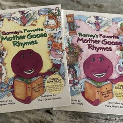 Barney’s Mother Goose Books (brand New)