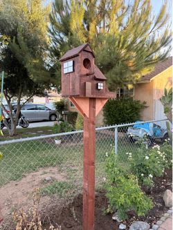 Bird house hand crafted