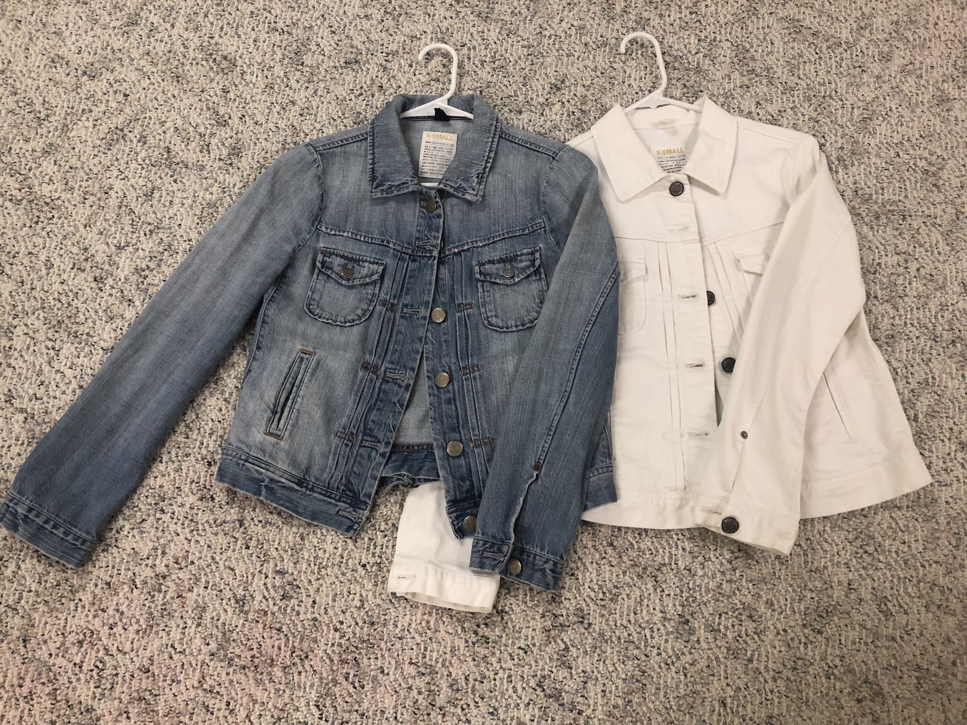 Two J.Crew XS Size denim jacket