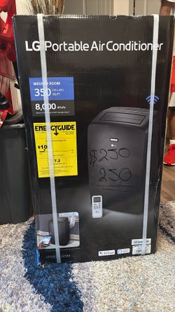 Lg Portable Air Conditioner Medium Room 350 Sq Ft /8,000 Btu