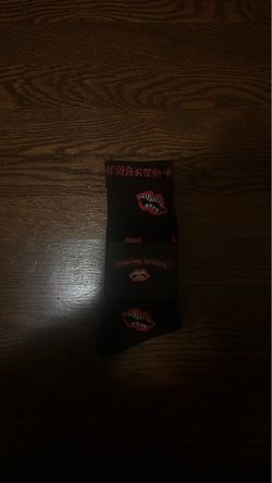 Chrome Hearts Black Graphic Socks