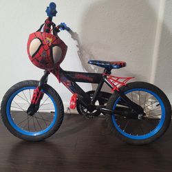 Spiderman Bike With Helmet