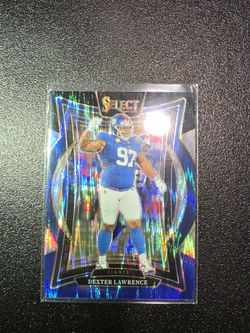 DEXTER LAWRENCE GIANTS SELECT BLUE PANINI SPORTS CARD NFL!