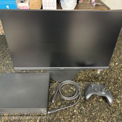 Xbox One X With Monitor