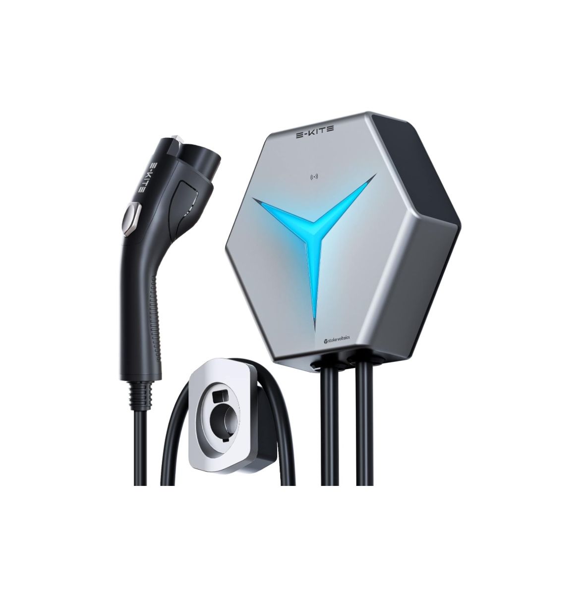 STOKE VOLTAICS Level 2 EV Charger, 32 Amp 240V Electric Vehicle Charging Stations, IP66 Water-Proof EV Charging Station, E-Kite 26-Foot Cable for Indo