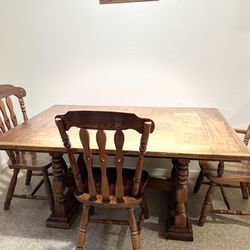 4 Chairs Table 
