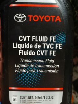 Toyot CVT Fluid FE and WS by the Quart