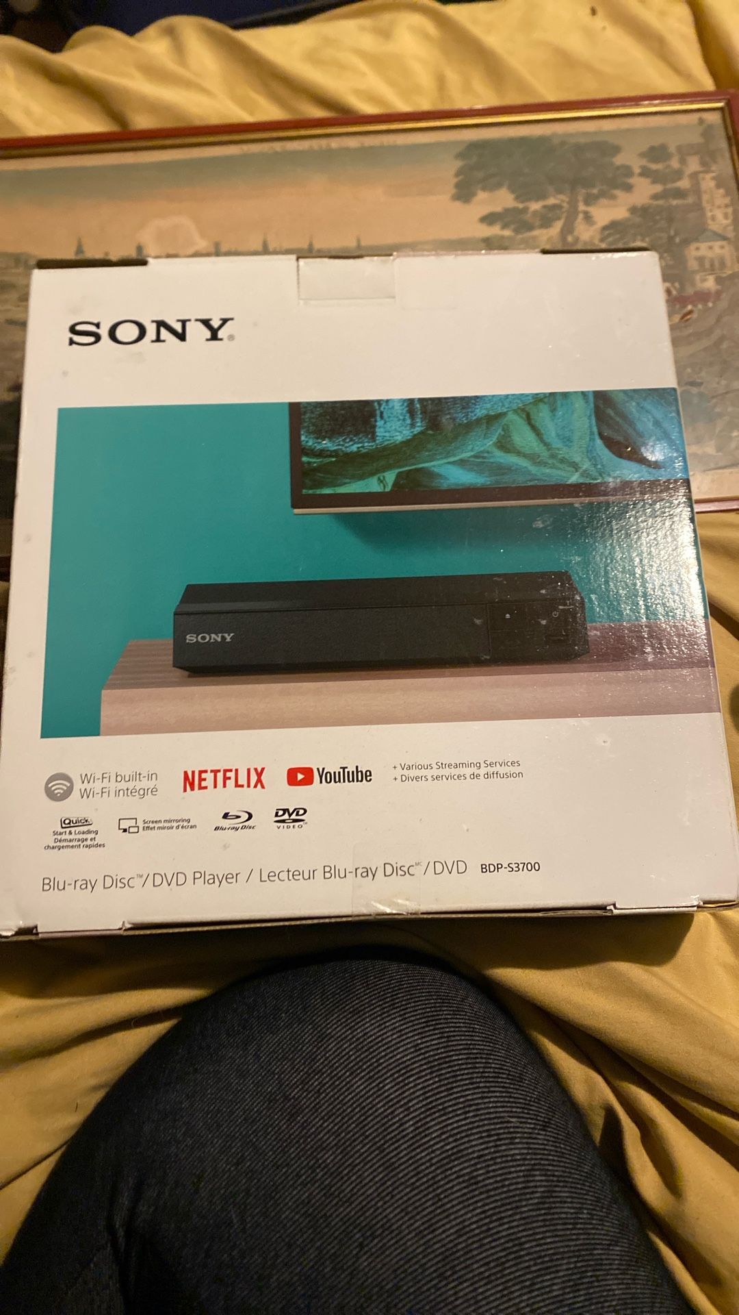 Sony Blu-ray Disc/ Dvd Player/ Wifi Built In Streamer BDP-S3700