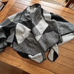 World Market Sweater Poncho OS