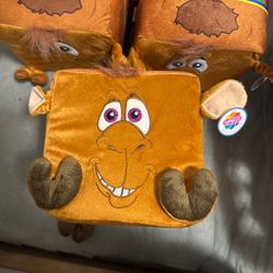 Vintage Nanco Square Plush Toy – Rare Character Plush – Collectible