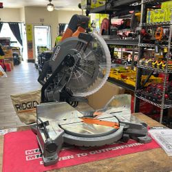 RIDGID 15 Amp 10 in. Corded Dual Bevel Miter Saw with LED Cut Line Indicator