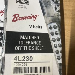 Browning  V-belts 4L230 FHP Non Notched (Lot Of 5)