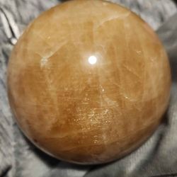 Golden Spar/quartz Ball