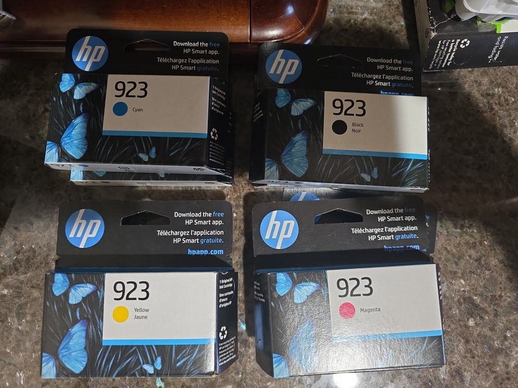 Genuine HP 923 Ink Cartridges New Unopened
