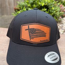 Custom Leather Patch Hats