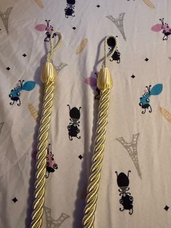 Gold curtain Tie Backs (hooks not included)