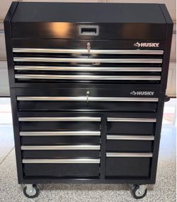 Tool Storage 42 in. W × 18 in. D Standard Duty Black Tool Chest Combo