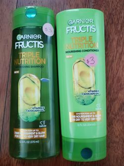 Garnier fructis shampoo and conditioner