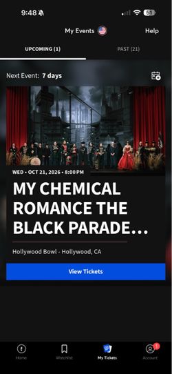 3 my chemical romance tickets