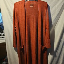 Torrid, 4x Rust Red Super Soft Cardigan 