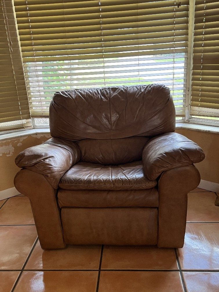 Reclining Leather Armchair