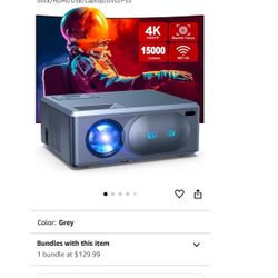 Electric Focus] 4K Projector with 5G WiFi and Bluetooth, 15000L JOWLURK Projector, Outdoor Movie Projector, Home Mini Theater Portable Projector for i