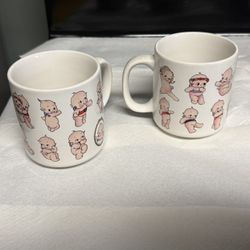 8 Piece Lot Of Kewpie Collector Cups And Mugs 